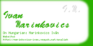 ivan marinkovics business card